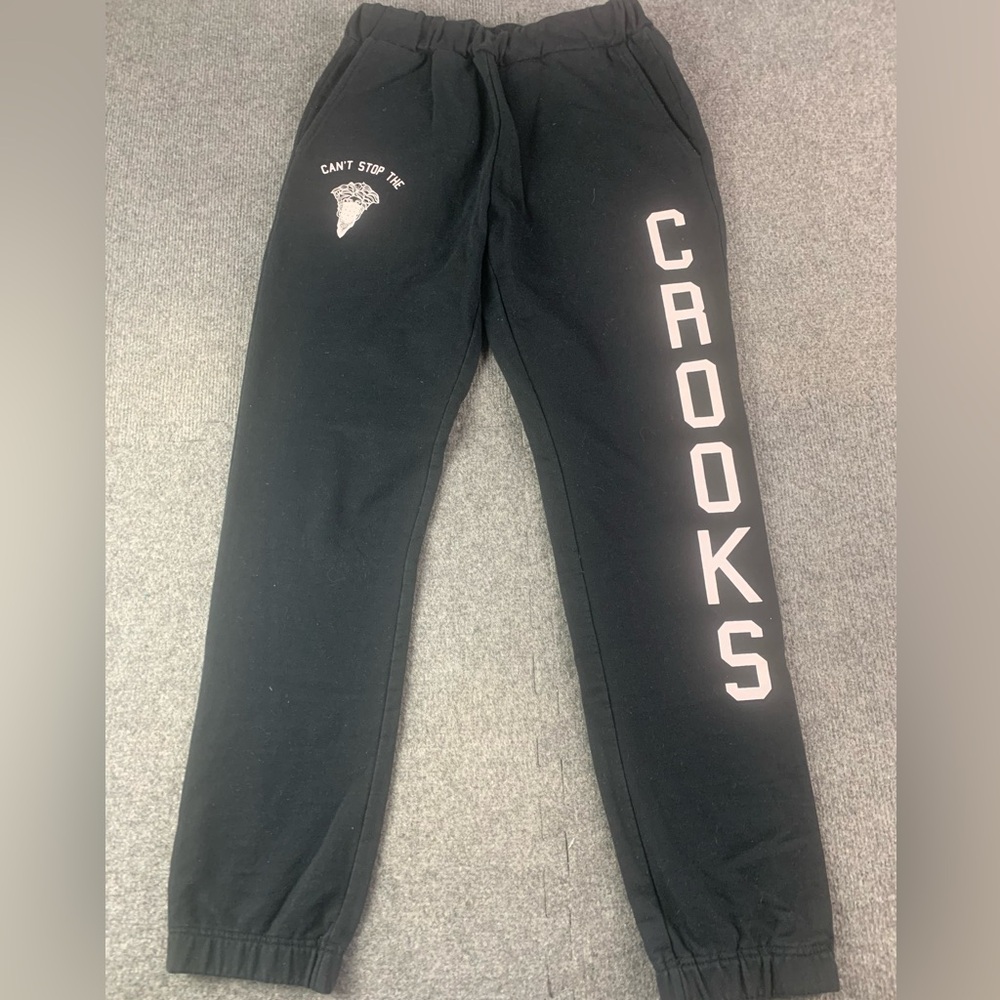 Rooks & Castles Mens Cotton Blend Elastic Waist Drawstring Sweatpants Size S
